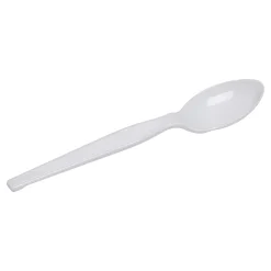 Dixie® Heavy-Weight Polystyrene Spoons, White, 1,000 Per Case