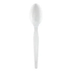 Dixie® Heavy-Weight Polystyrene Spoons, White, 1,000 Per Case