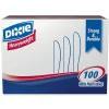 Dixie® Heavyweight Utensils, Knives, White, Box Of 100 Knives