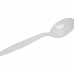 Dixie® Heavyweight Utensils, Soup Spoons, White, Box Of 100