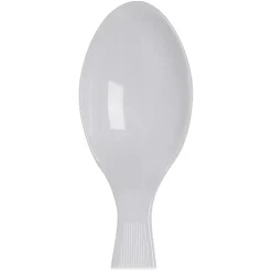 Dixie® Heavyweight Utensils, Teaspoons, White, Box Of 100 Teaspoons