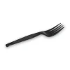 Dixie® Individually Wrapped Heavyweight Cutlery, Forks, Black, Carton Of 1,000 Forks