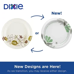 Dixie® 6 7/8in Medium-Weight Paper Plates, Pathways®, Pack of 125 Plates