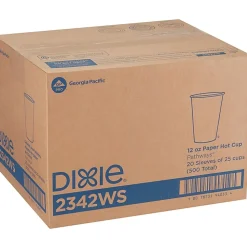 Dixie® Paper Hot Cups, 12 Oz., Pathways, Carton Of 500