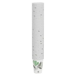Dixie® Paper Hot Cups, 12 oz, Pathways, 1000 Count (50 Cups per Pack, 20 Packs per Case)