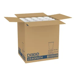 Dixie® Paper Hot Cups, 10 Oz., Pathways Design, Case Of 1,000