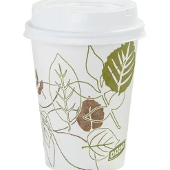 Dixie® Paper Hot Cups, 8 Oz., Pathways® Design, Box Of 25
