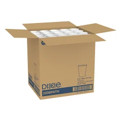 Dixie® Paper Hot Cups, 8 Oz, White, Carton Of 1,000 Cups