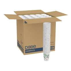 Dixie® Paper Hot Cups, 8 Oz, White, Carton Of 1,000 Cups
