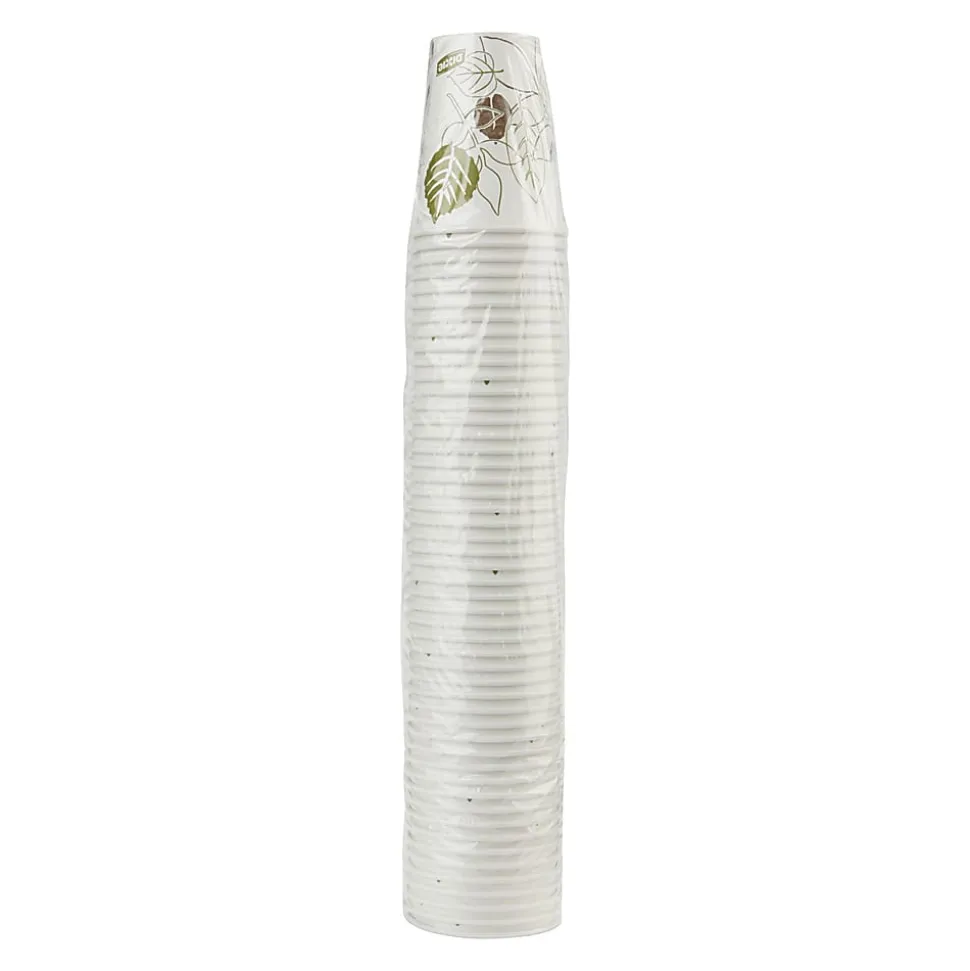 Dixie Pathways Paper Hot Cups, For Small Lids, 50 Cups Per Pack