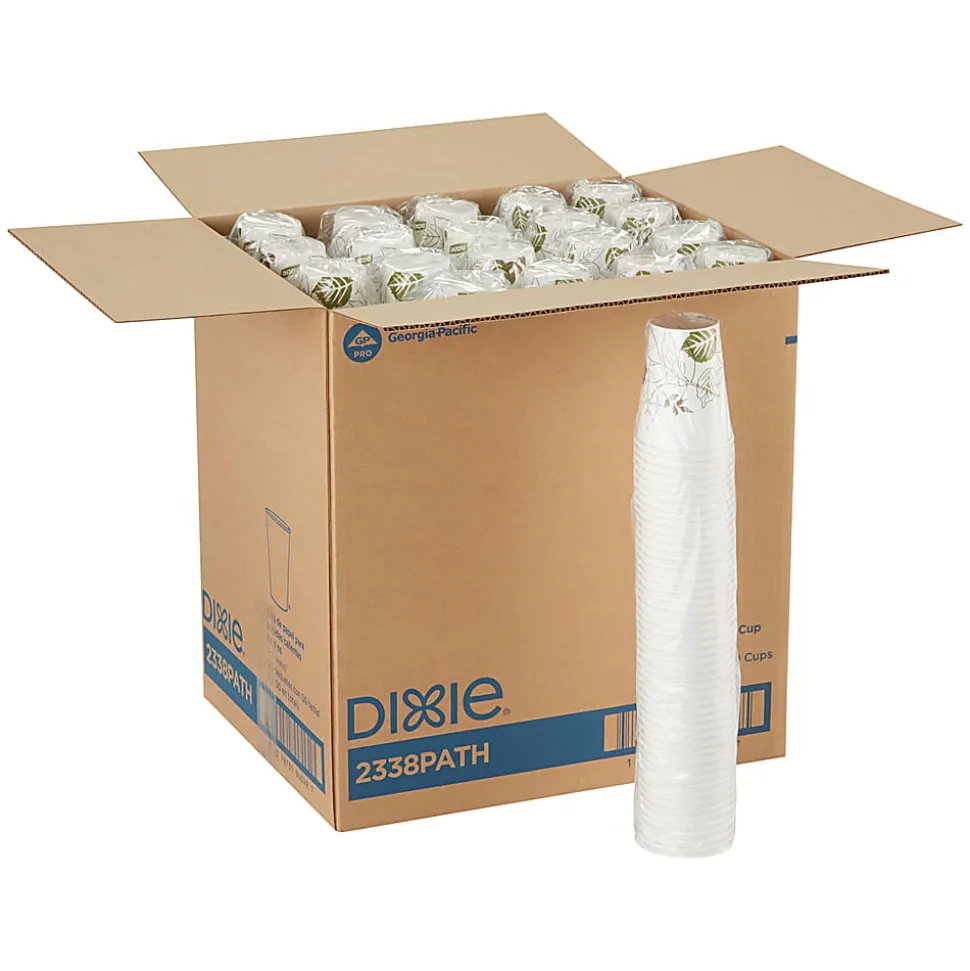 Dixie Pathways Paper Hot Cups, For Small Lids, 50 Cups Per Pack