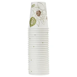 Dixie® Pathways® Paper Hot Cups, Leaves, 8 Oz, Case Of 500