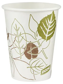 Dixie® Pathways® Paper Hot Cups, Leaves, 8 Oz, Case Of 500