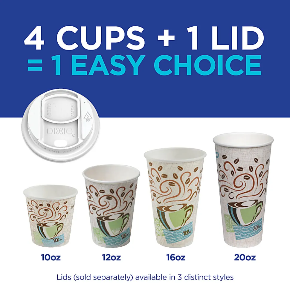 Dixie® PerfecTouch by GP PRO Hot Cups, 12 Oz, Pack Of 50 Cups