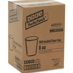 Dixie® PerfecTouch by GP PRO Hot Cups, 8 Oz, Pack Of 50 Cups