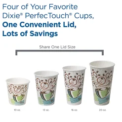 Dixie® PerfecTouch by GP PRO Hot Cups, 16 Oz, Pack Of 50 Cups
