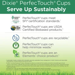 Dixie® PerfecTouch® Hot Cups And Lids, 10 Oz., White, Pack Of 50
