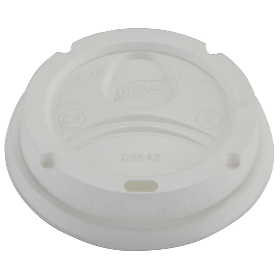 Dixie® PerfecTouch® Hot Cups And Lids, 10 Oz., White, Pack Of 50
