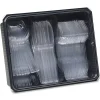 Dixie® Plastic Utensils, Heavy-Weight Cutlery Variety Pack, Clear, Box Of 180 Utensils