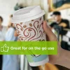 Dixie® Reclosable Sliding Hot Cup Lids, Fits 10-20 Oz Cups, White, 1,000 Count (100 Lids Per Sleeve, 10 Sleeves Per Case)