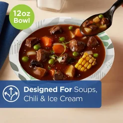Dixie® Ultra® Heavyweight Paper Bowls, 12 Oz, Case Of 125