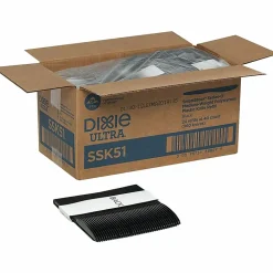 Dixie® Ultra SmartStock by GP PRO Series-O Plastic Utensil Refills, Knives, Black, 40 Knives Per Refill, Case Of 24 Refills