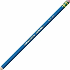 Dixon® Eraser-Tipped Checking Pencils, HB Lead, Blue Lead, Pack Of 12 Pencils