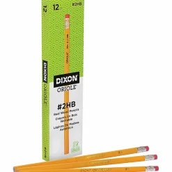 Dixon® Oriole Pencils, Yellow, No. 2 Soft Lead, Pack Of 12