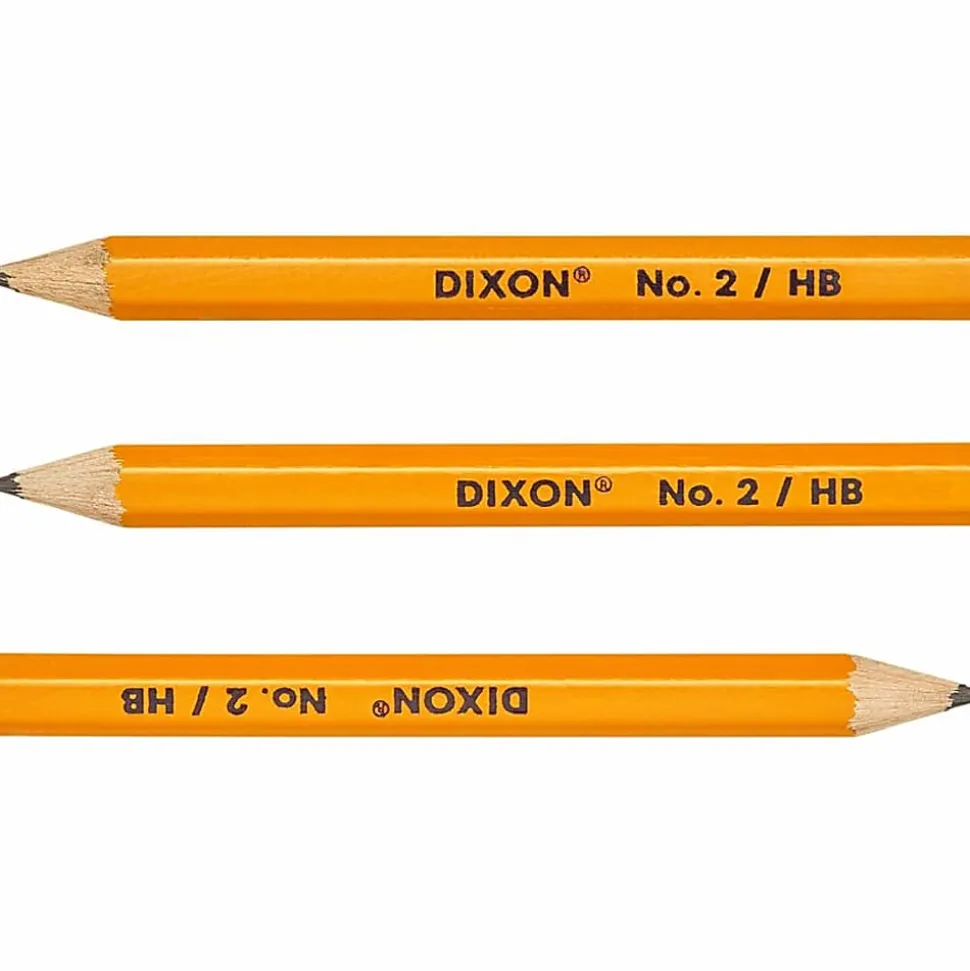 Dixon® Presharpened Golf Pencils, Presharpened, #2 Lead, Soft, Pack of 144