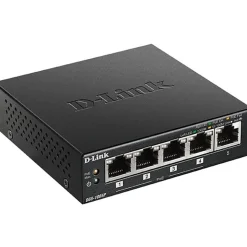 D-Link 5-Port Desktop Gigabit PoE+ Switch - 5 Ports - Manageable - Gigabit Ethernet - 10/100/1000Base-T - 2 Layer Supported - Twisted Pair - Desktop