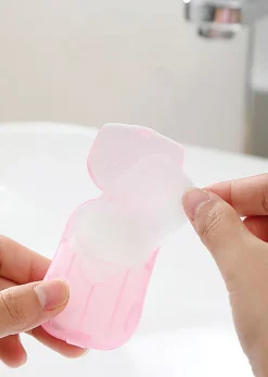 DM Merchandising Soap N' Suds En Route Soap Sheets, Lavender Scent, Pack Of 100