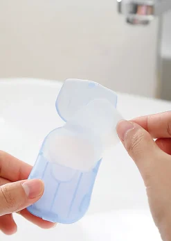 DM Merchandising Soap N' Suds En Route Soap Sheets, Lavender Scent, Pack Of 100