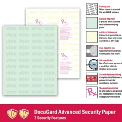DocuGard Medical Prescription Papers, Advanced Medical 7, 1-Part, 8 1/2