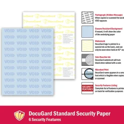 DocuGard Medical Prescription Papers, Standard Medical 6, 1-Part, 8 1/2" x 11, 500 Sheets, Blue