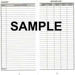Dome® Auto Mileage Log, Card Stock Cover, 3 1/4" x 6 1/4", Gray