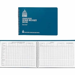 Dome® Simplified Home Budget Book, 7 1/2" x 10 1/2", Teal