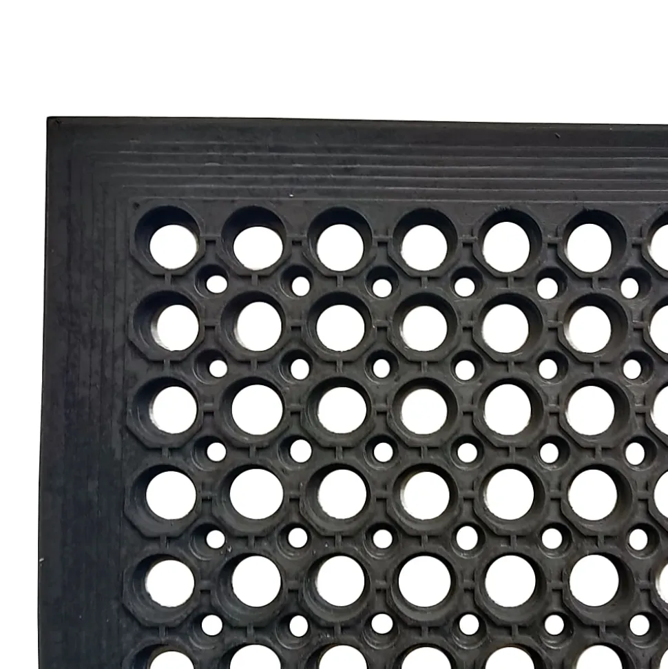 Doortex® Open-Top Black Anti-Fatigue Mat - 36" x 60"