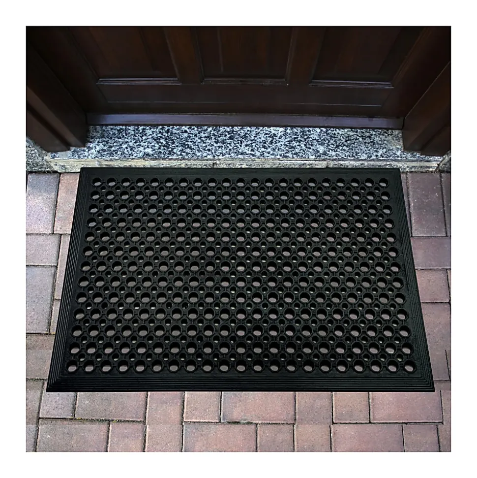 Doortex® Open-Top Black Anti-Fatigue Mat - 36" x 60"