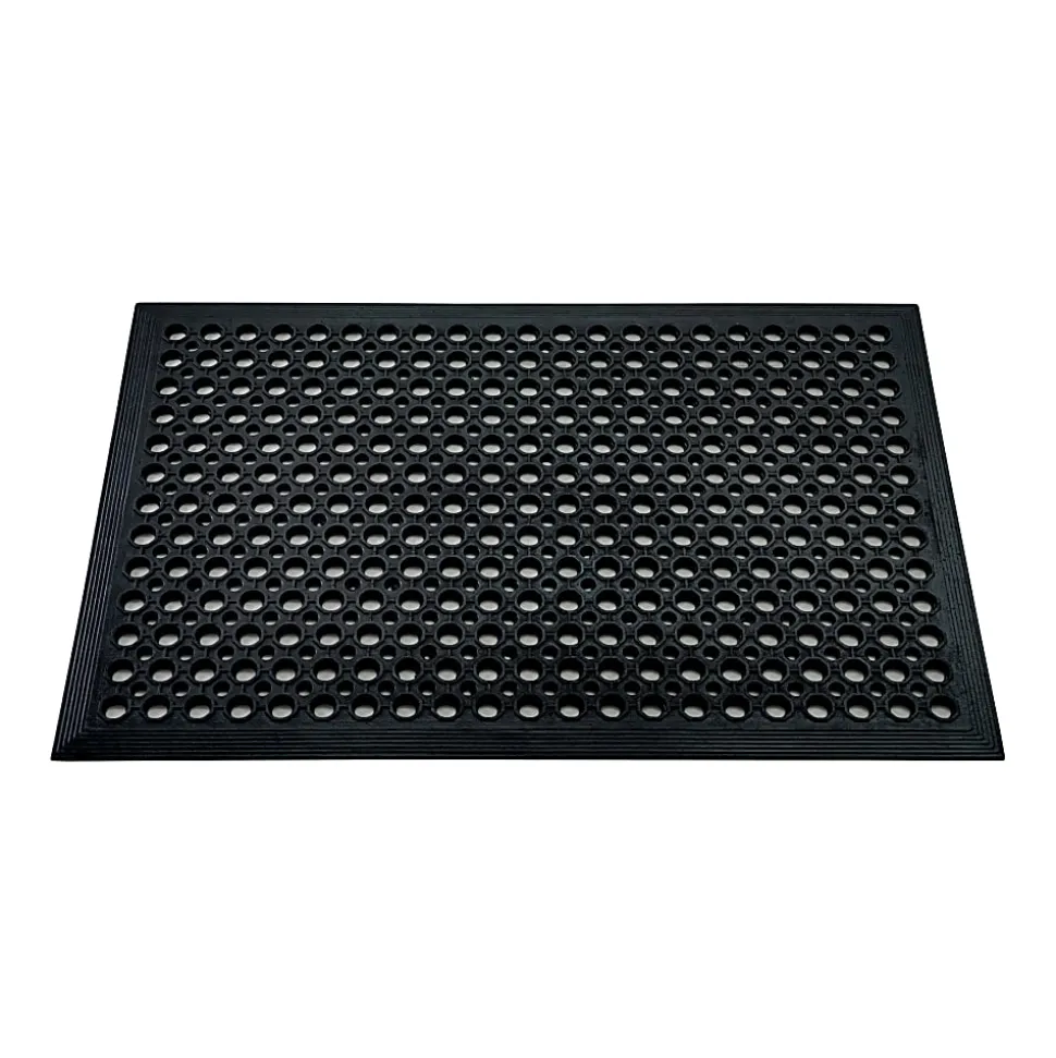 Doortex® Open-Top Black Anti-Fatigue Mat - 36" x 60"