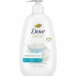 Dove Adv.-Care Antibacterial Hand Wash - Kill Germs, Bacteria Remover - Hand - Moisturizing - Antibacterial - White - 12 Oz - 1 Each