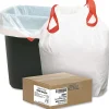 Draw 'n Tie® 0.9-mil Trash Bags, 13 Gallons, 24-1/2" x 27-3/8", White, Box Of 200