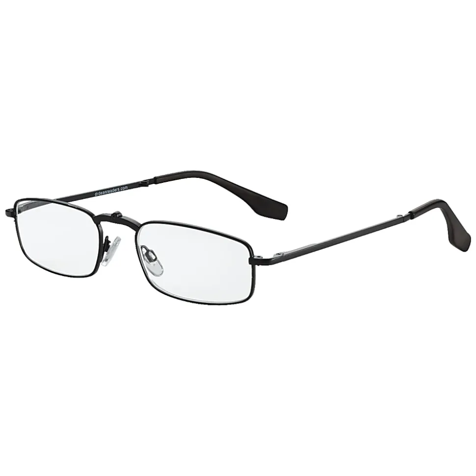 Dr. Dean Edell Folder Reading Glasses, Black, +1.25