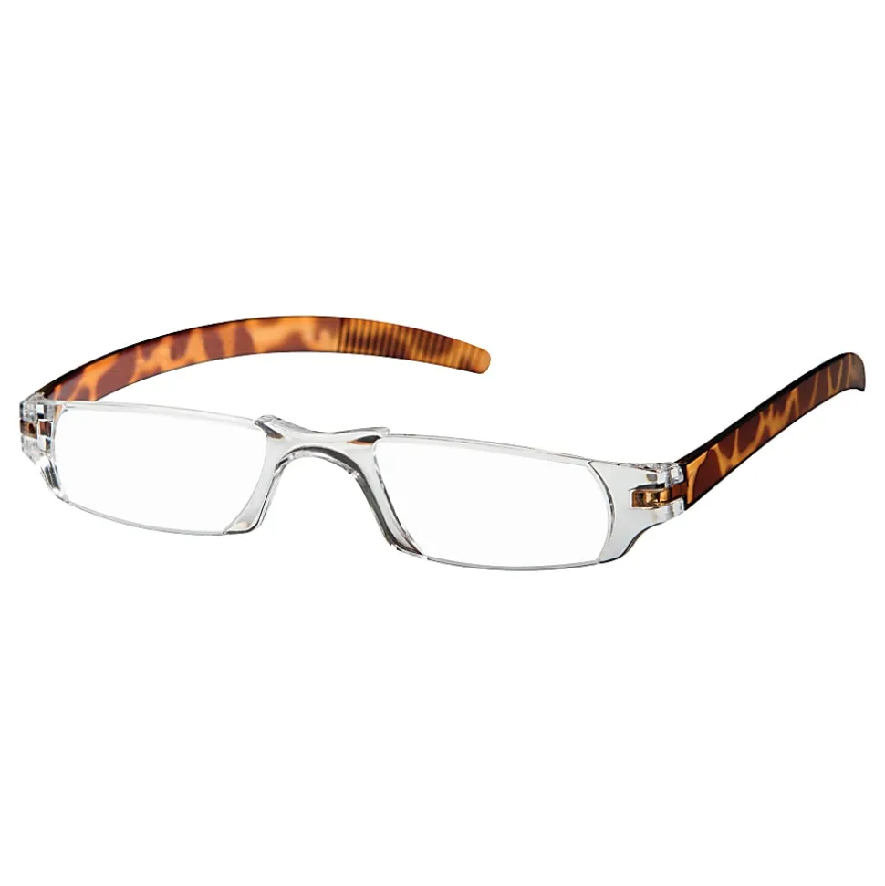 Dr. Dean Edell Slim Vision Reading Glasses, +2.00, Tortoise