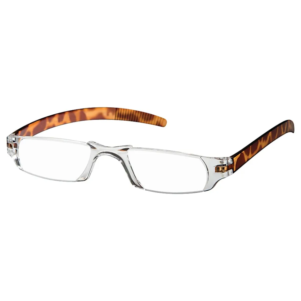 Dr. Dean Edell Slim Vision Reading Glasses, +1.25, Tortoise