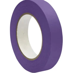 DSS Distributing Premium-Grade Masking Tape, 3" Core, 1" x 55 Yd., Purple, Pack Of 6