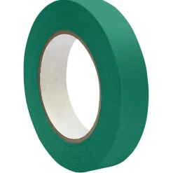 DSS Distributing Premium-Grade Masking Tape, 3" Core, 1" x 55 Yd., Green, Pack Of 6