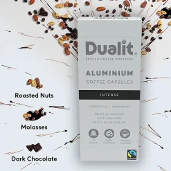 Dualit And Nespresso® Compatible Aluminum Coffee NX Freshpacks, Intense Espresso, Carton Of 120 Capsules