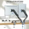 Dual Monitor Arm - Fully Adjustable Double Screen Mount for 2 Monitors - Lift, tilt, swivel, and position both monitors exactly where you need them.