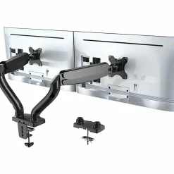 Dual Monitor Arm - Fully Adjustable Double Screen Mount for 2 Monitors - Lift, tilt, swivel, and position both monitors exactly where you need them.
