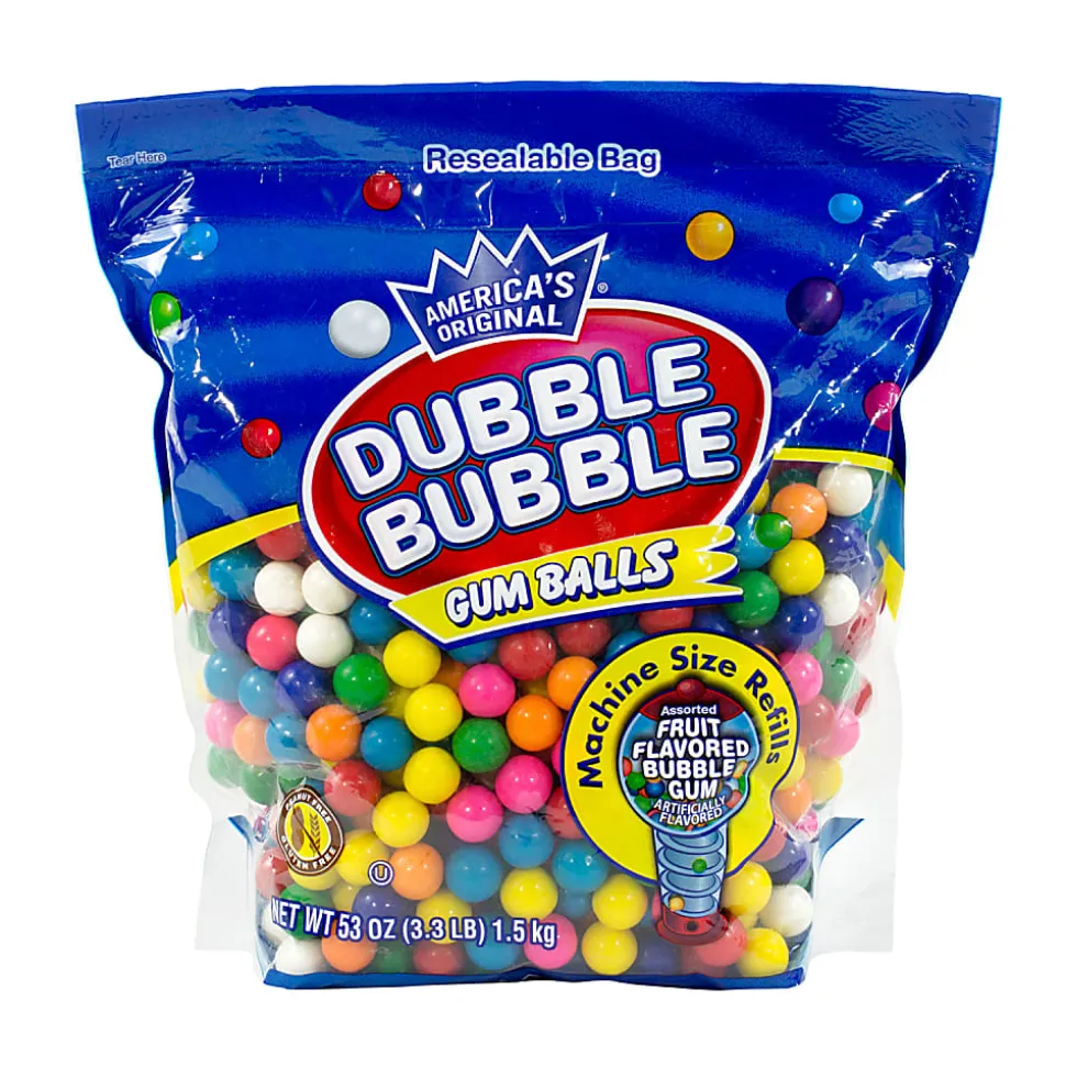 Dubble Bubble Original Gum Balls, 3.3 Lb Bag